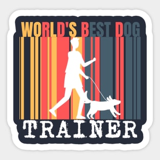 World's Best Dog Trainer Sticker